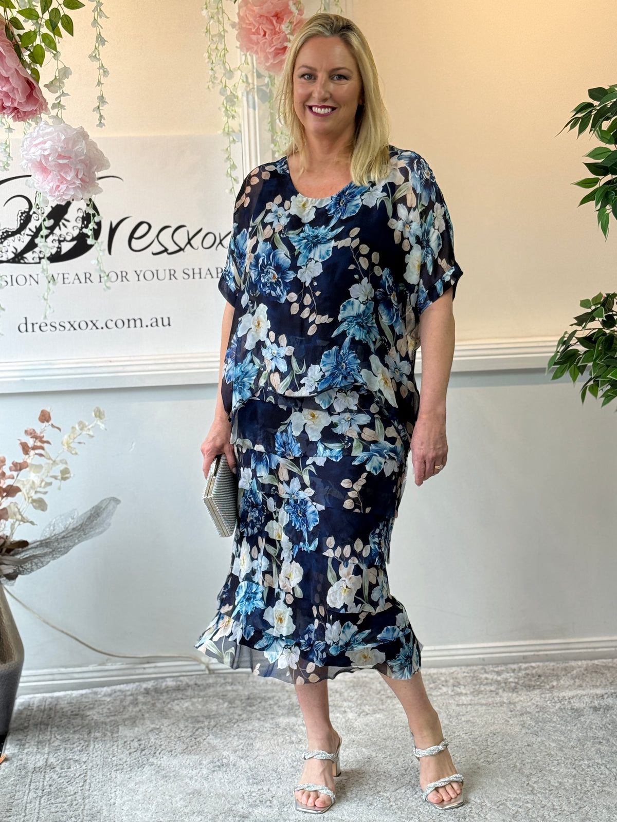 Clyde Botanical Silk Dress
