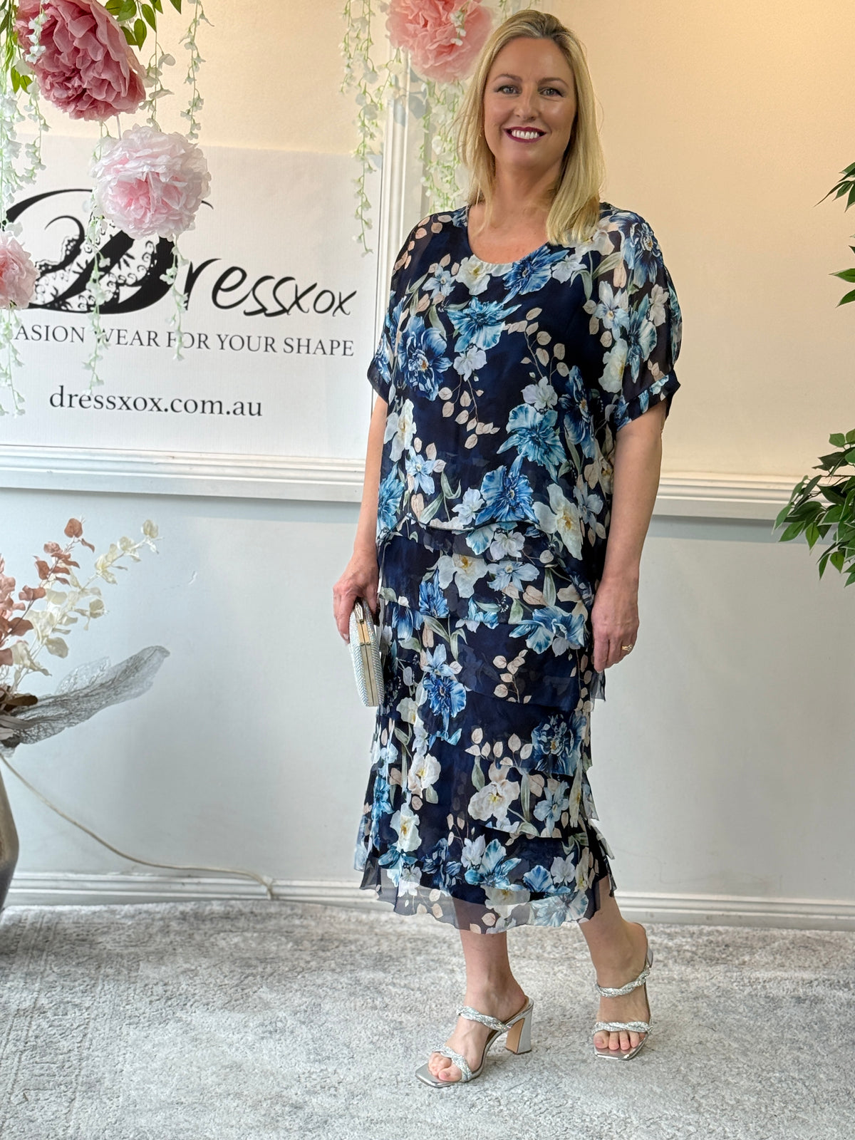 Clyde Botanical Silk Dress