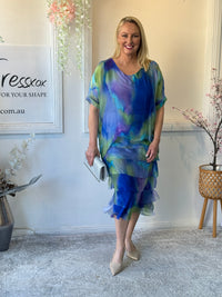 Clyde Royal Water Silk Dress