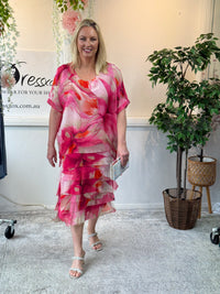 Clyde Sunset Silk Dress