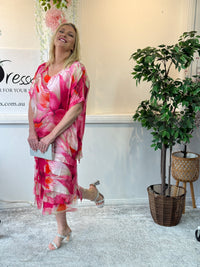 Clyde Sunset Silk Dress
