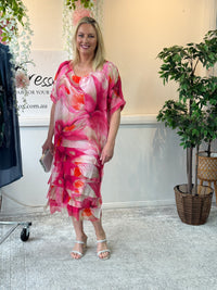 Clyde Sunset Silk Dress