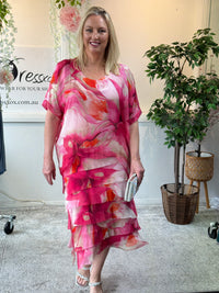 Clyde Sunset Silk Dress