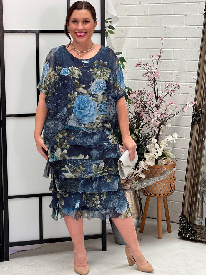 Clyde Forest Silk Dress