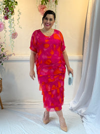 Clyde Fuchsia Silk Dress