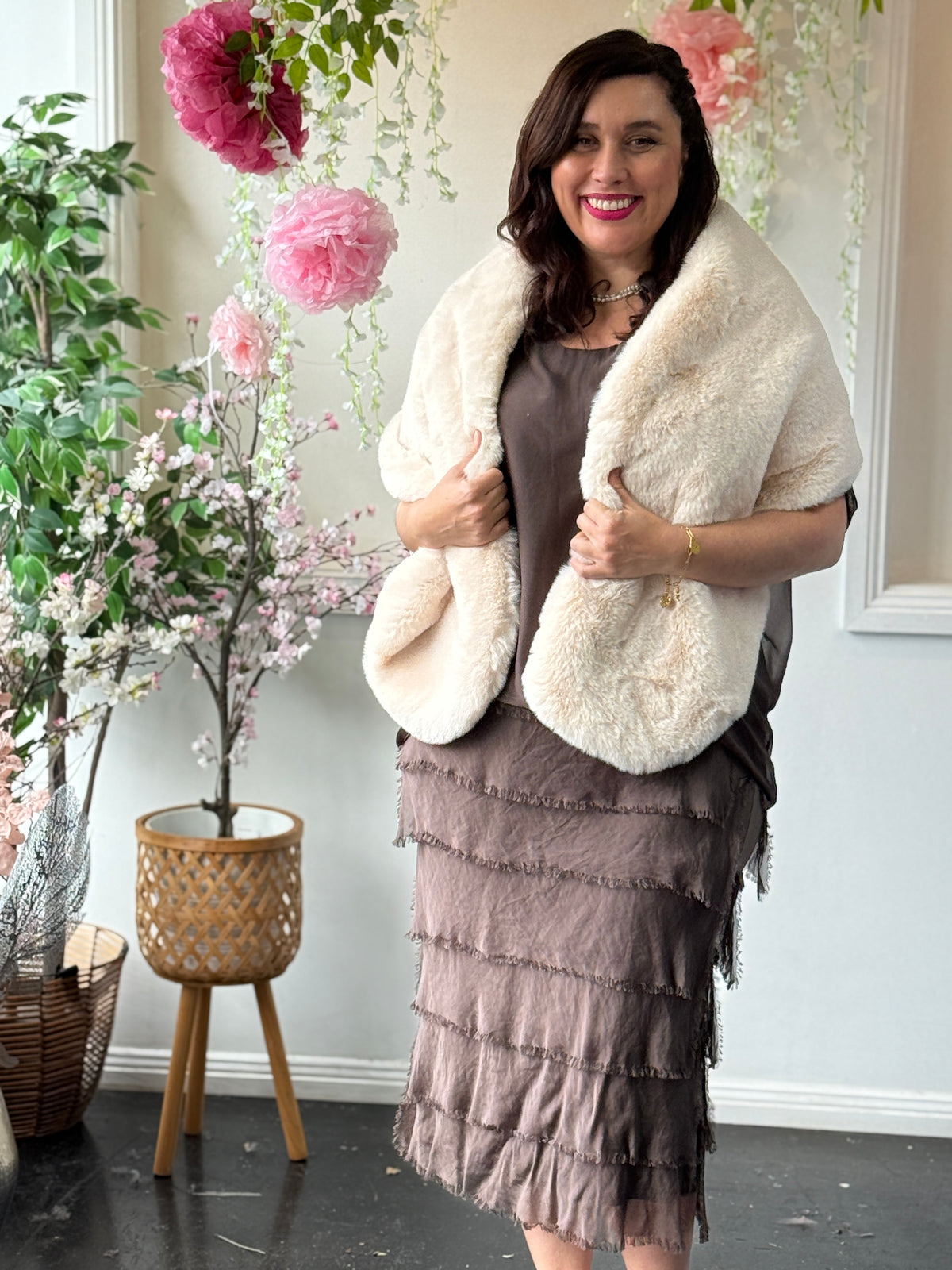 Antwerp Faux Fur Shawl