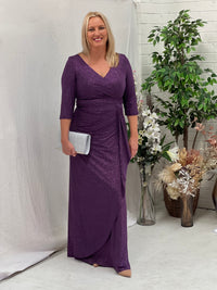 Constantine Purple Glitter Gown