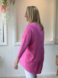 Danika Pink Wool Knit Jumper