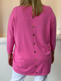Danika Pink Wool Knit Jumper