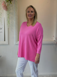 Danika Pink Wool Knit Jumper