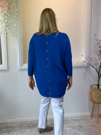 Danika Royal Wool Knit Jumper