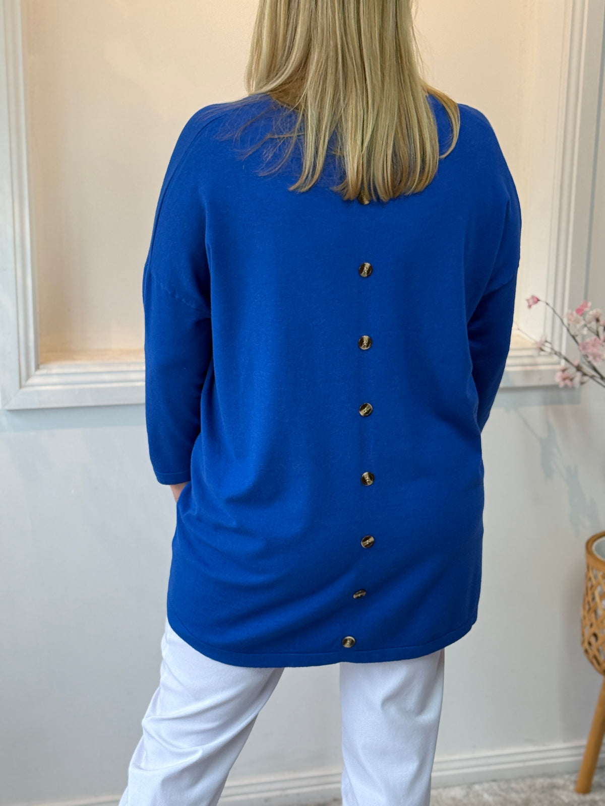 Danika Royal Wool Knit Jumper