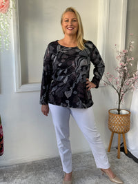 Debbie Black Soft Knit Tunic