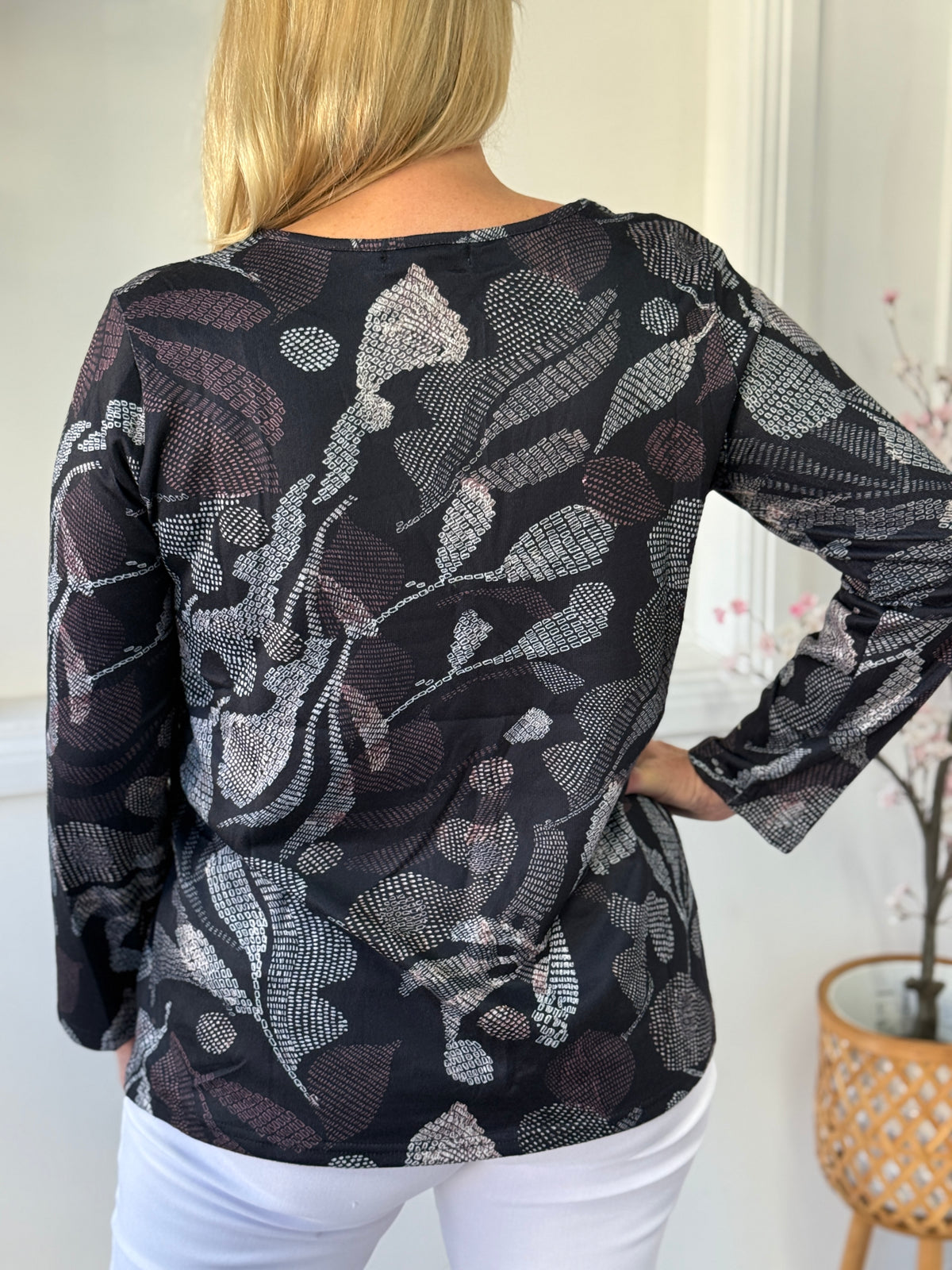 Debbie Black Soft Knit Tunic