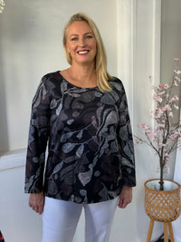 Debbie Black Soft Knit Tunic