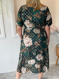 Demi Green Floral Layering Dress