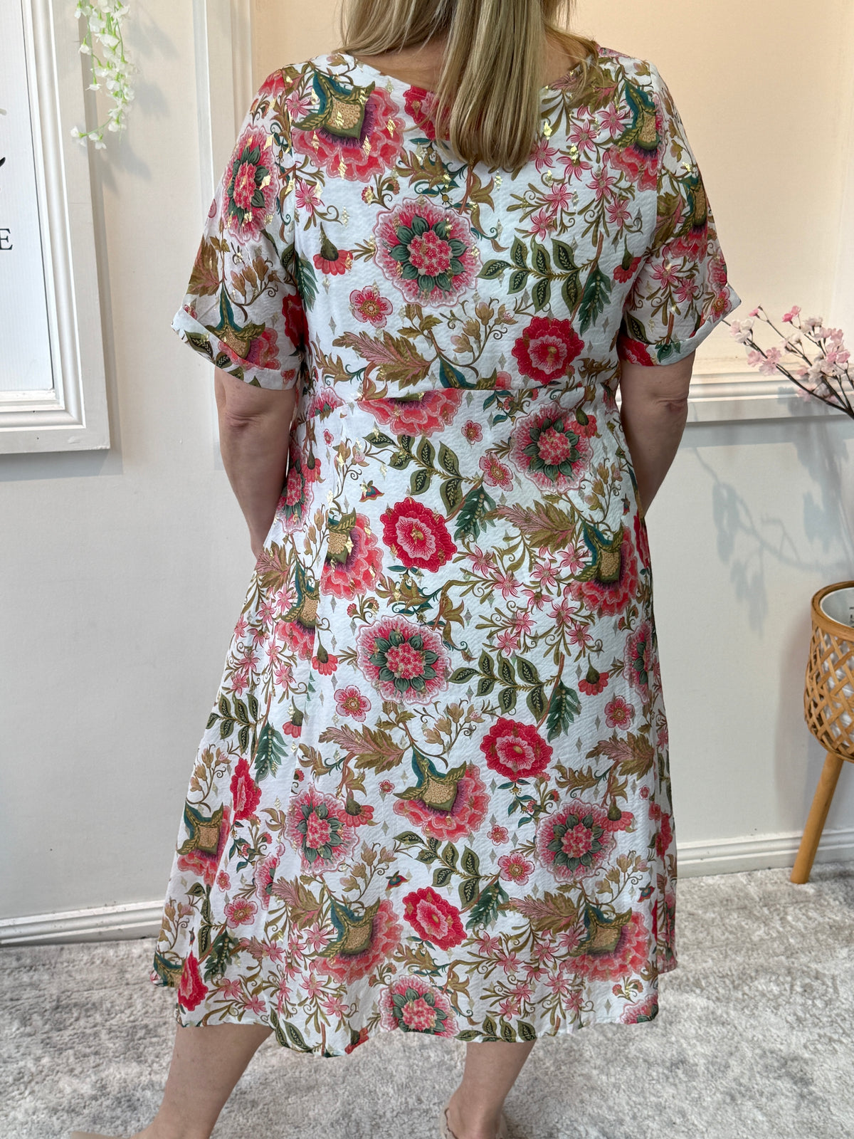 Demi White Garden Layering Dress