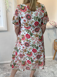 Demi White Garden Layering Dress