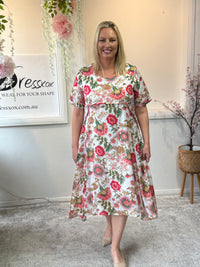 Demi White Garden Layering Dress