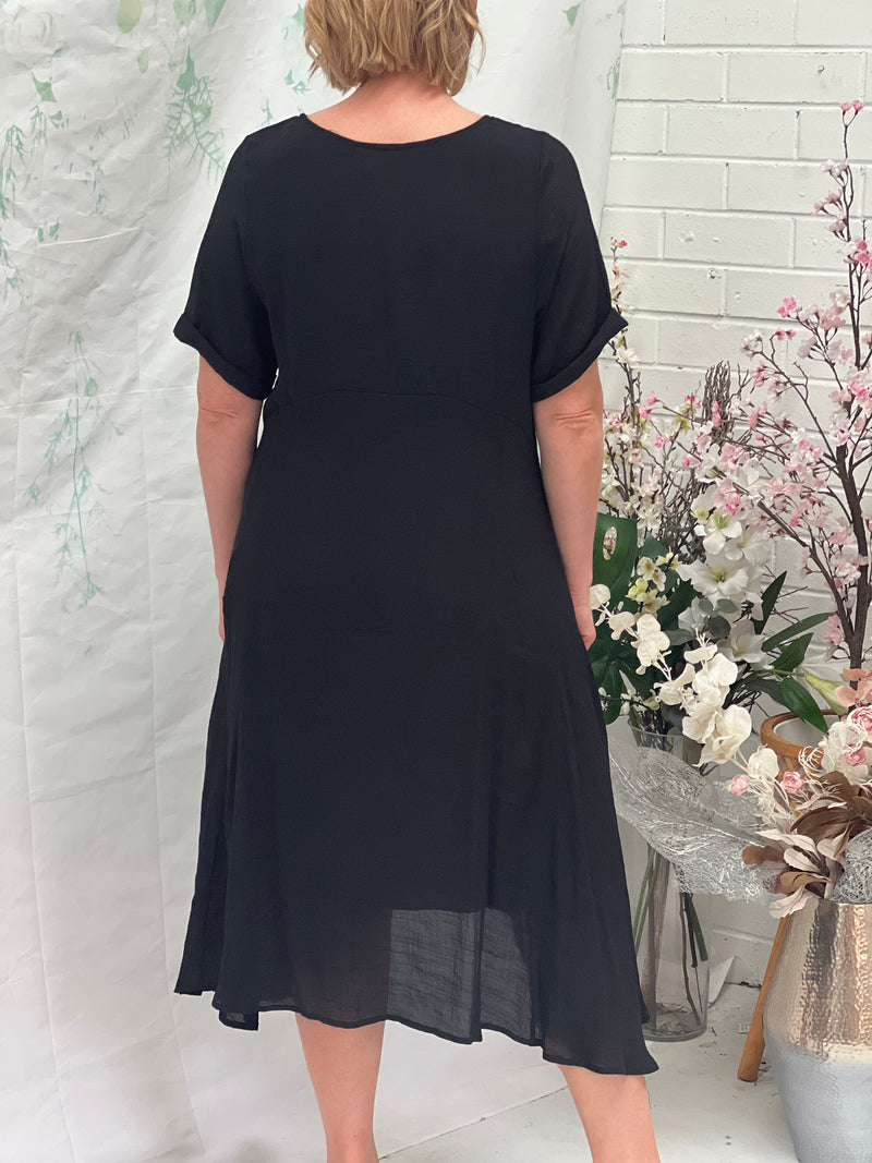 Demi Black Layering Dress