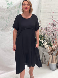 Demi Black Layering Dress