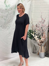 Demi Black Layering Dress