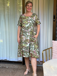 Demi Khaki Layering Dress