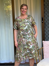 Demi Khaki Layering Dress