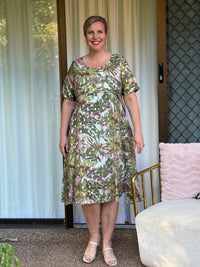 Demi Khaki Layering Dress