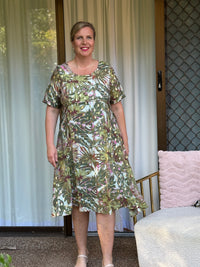 Demi Khaki Layering Dress