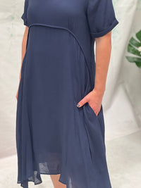 Demi Navy Layering Dress