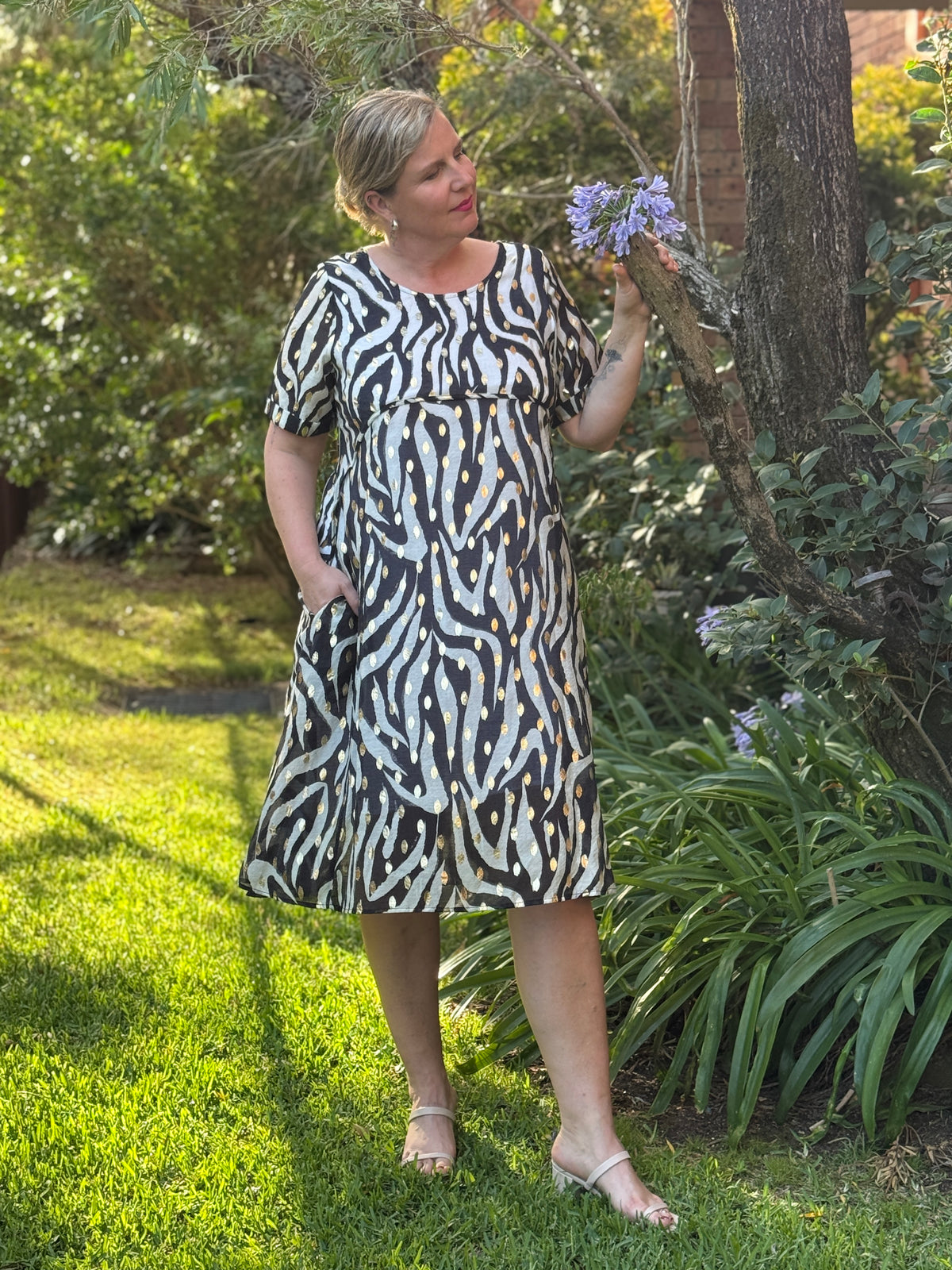 Demi Zebra Layering Dress