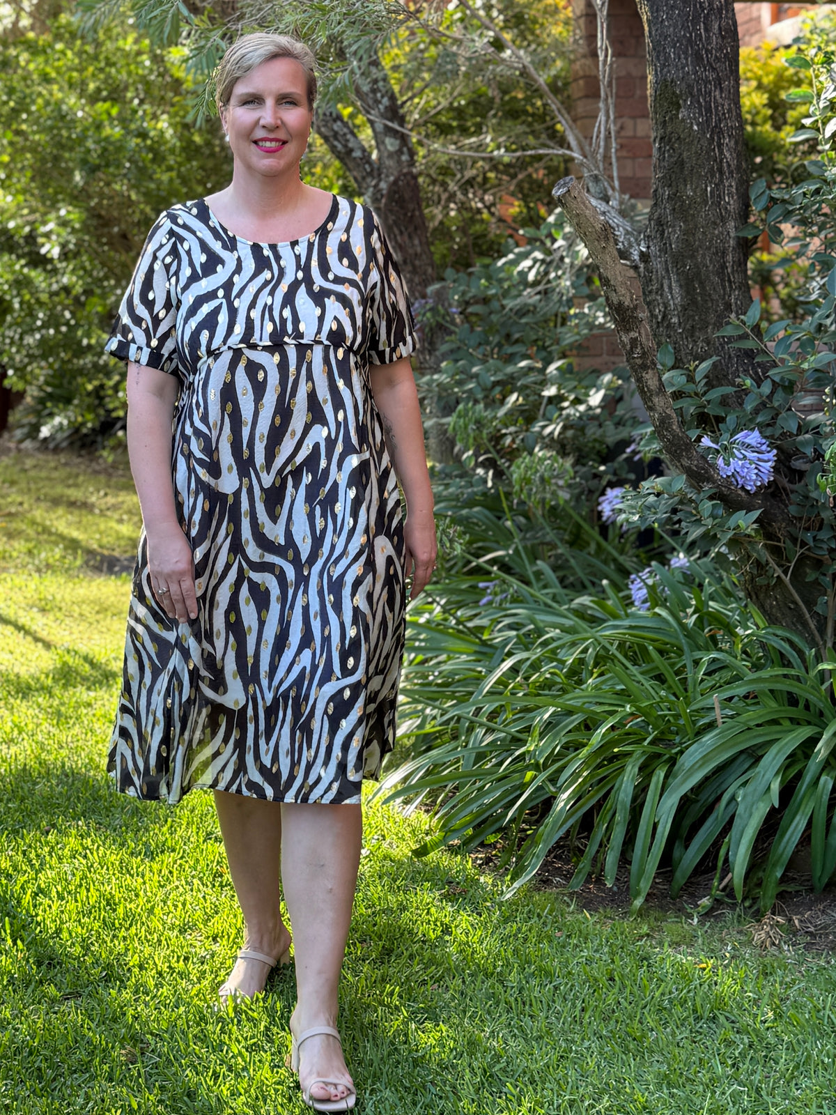 Demi Zebra Layering Dress