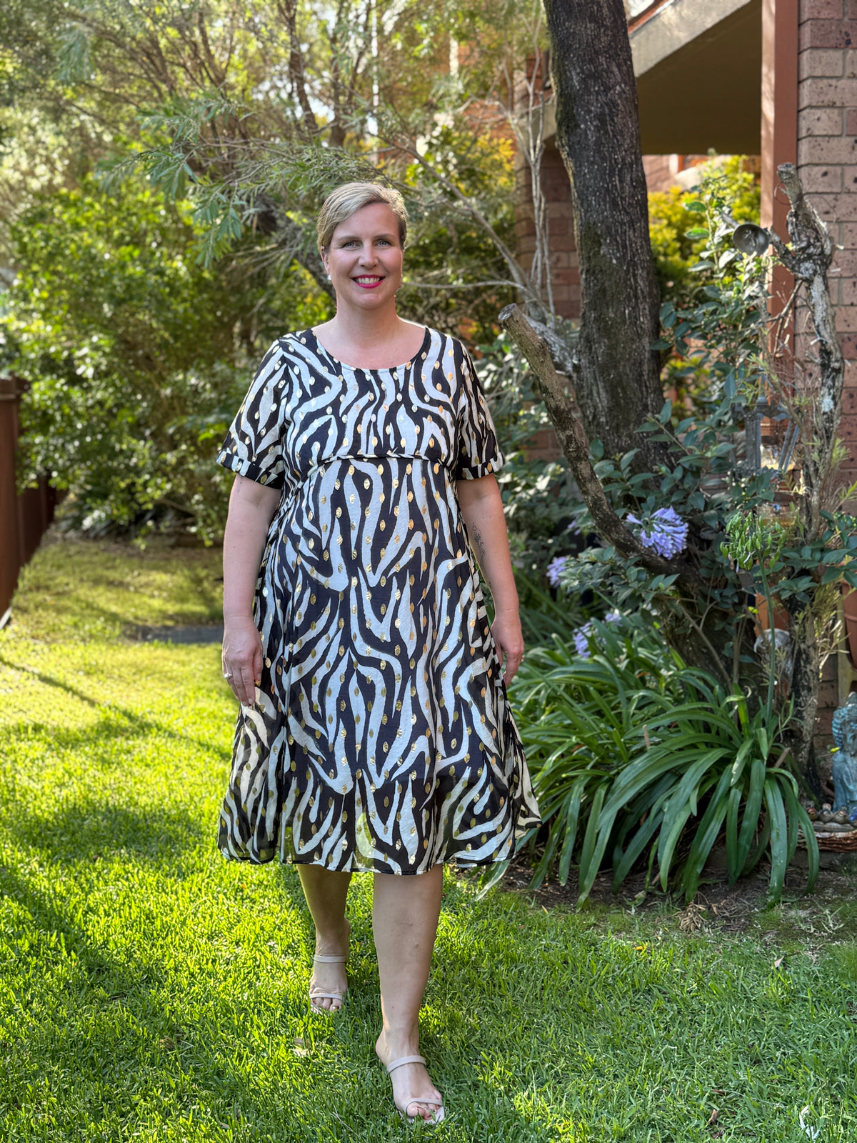 Demi Zebra Layering Dress