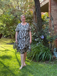 Demi Zebra Layering Dress