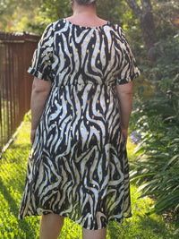 Demi Zebra Layering Dress
