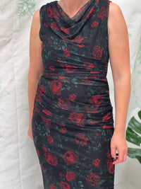 Derry Black Rose Evening Dress