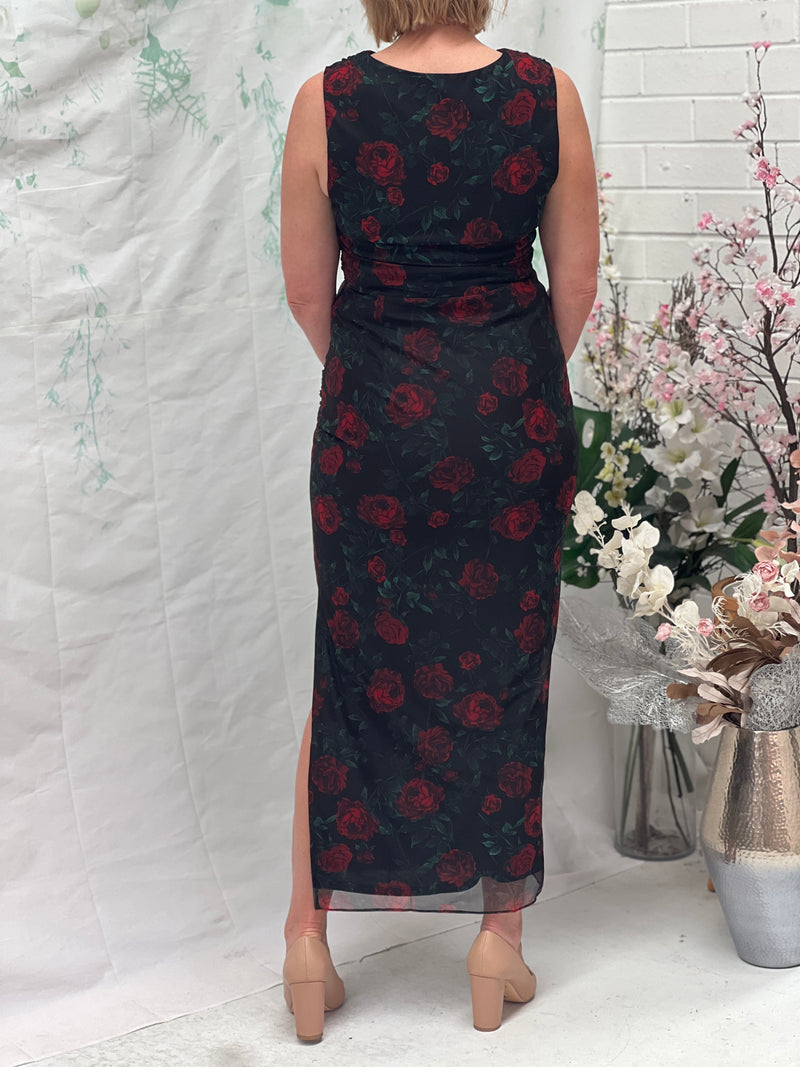 Derry Black Rose Evening Dress