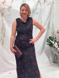 Derry Black Rose Evening Dress