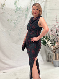 Derry Black Rose Evening Dress