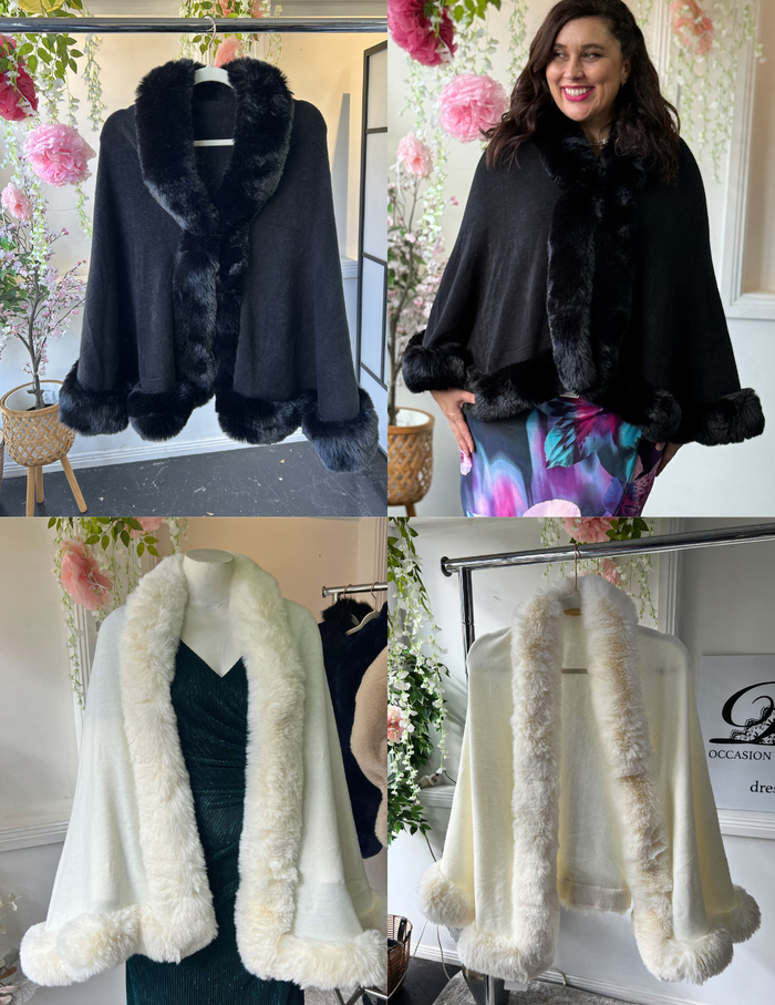 Salma Knit Shawl Cape