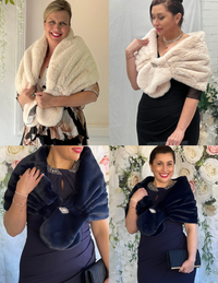 Yannis Faux Fur Shawl