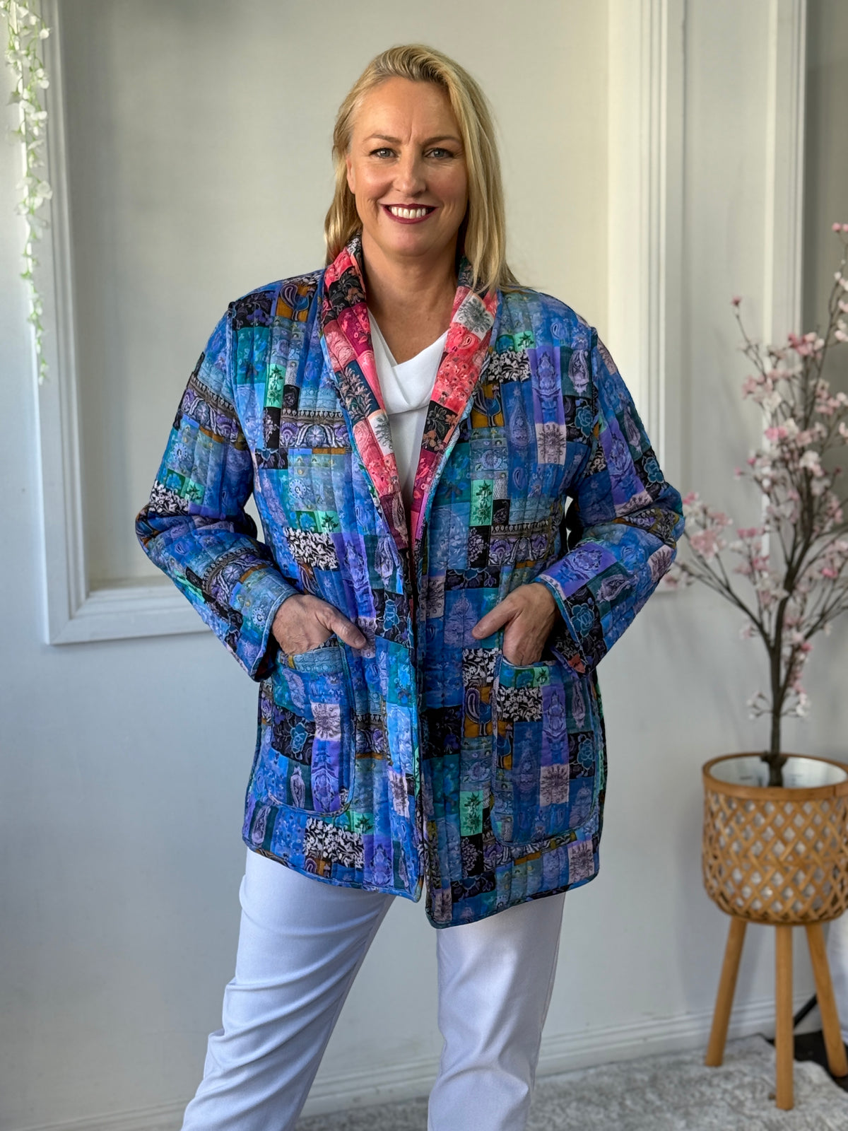 Ellie Continental Reversible Cotton Jacket
