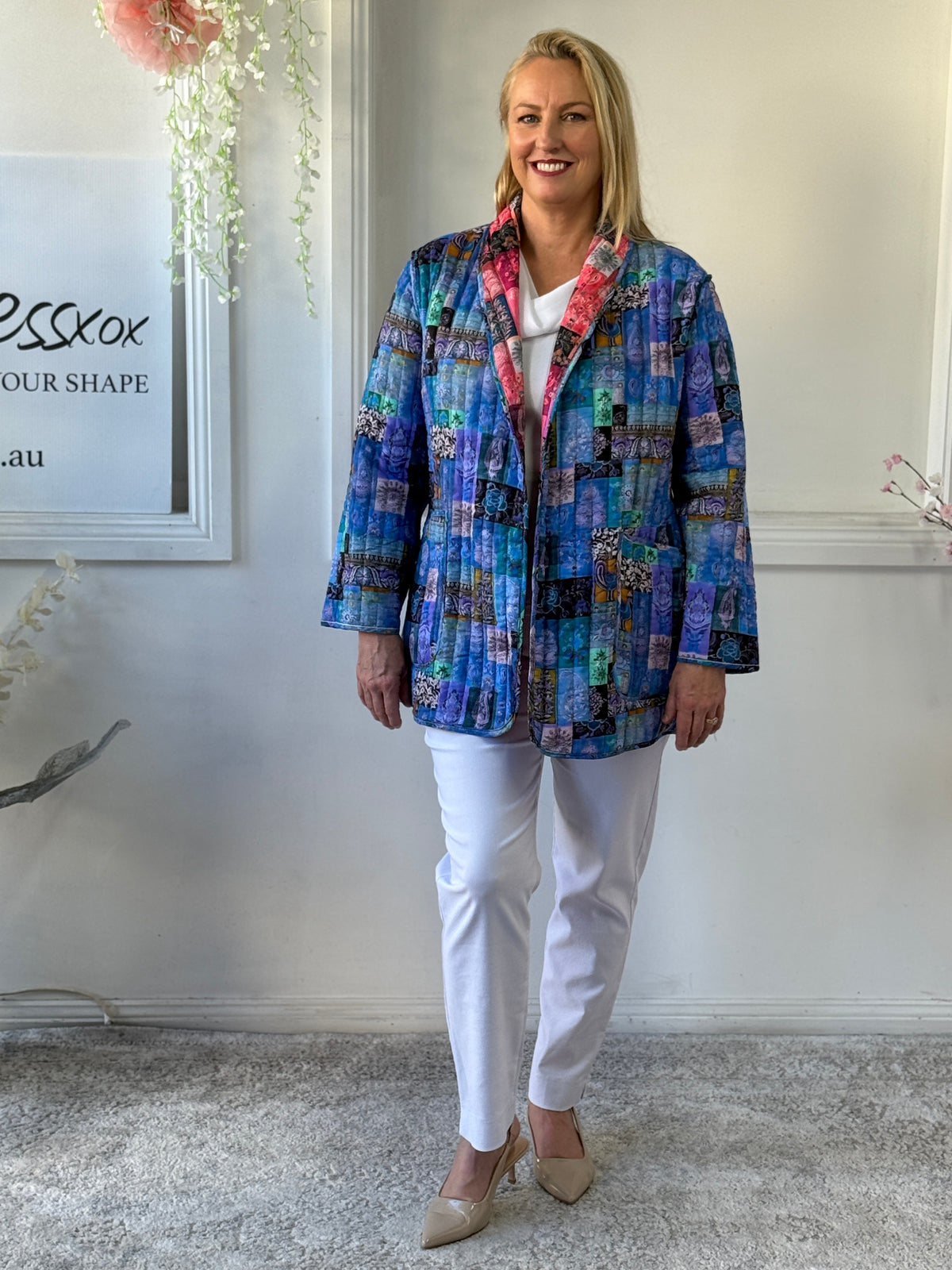 Ellie Continental Reversible Cotton Jacket