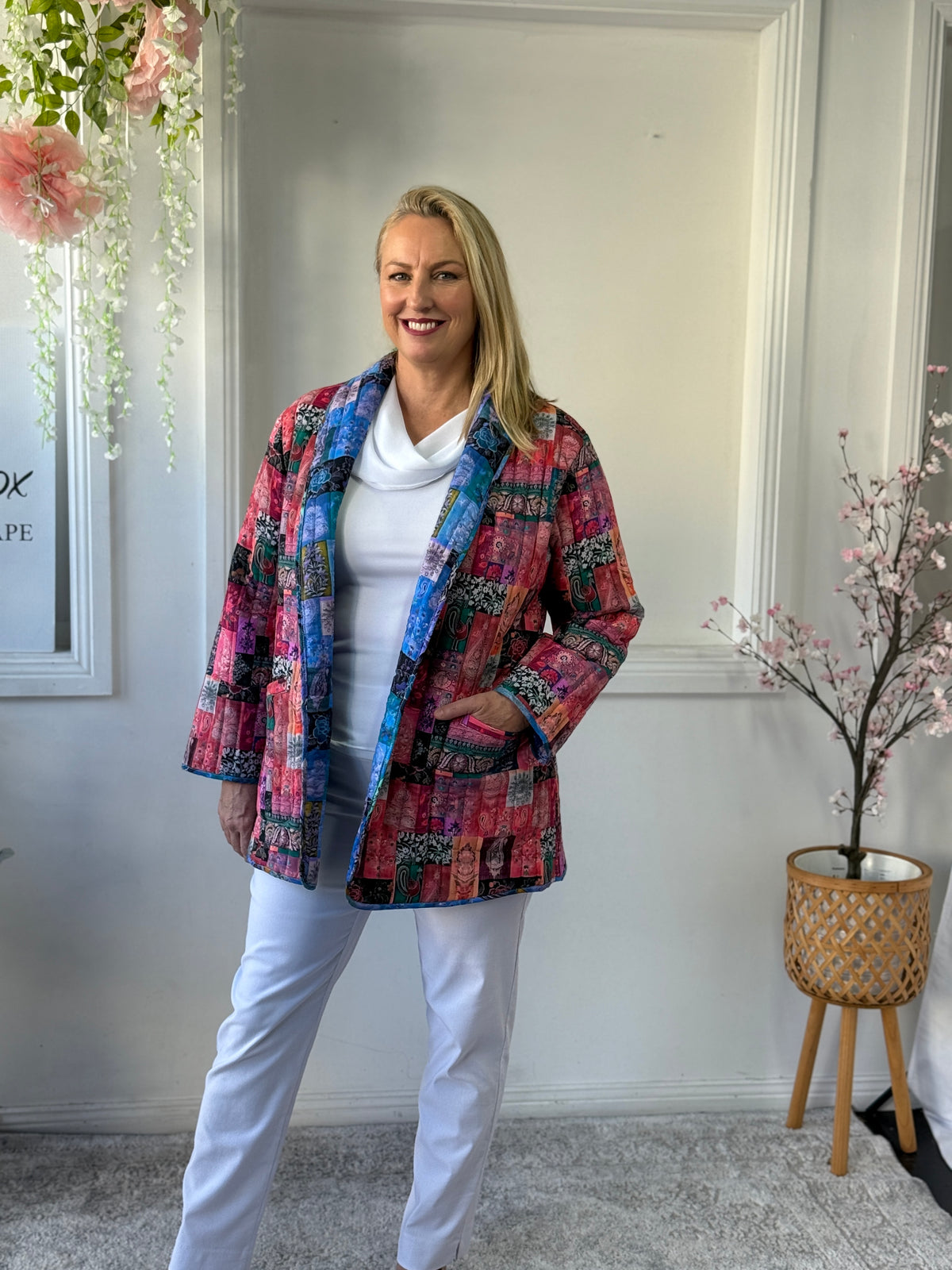 Ellie Continental Reversible Cotton Jacket
