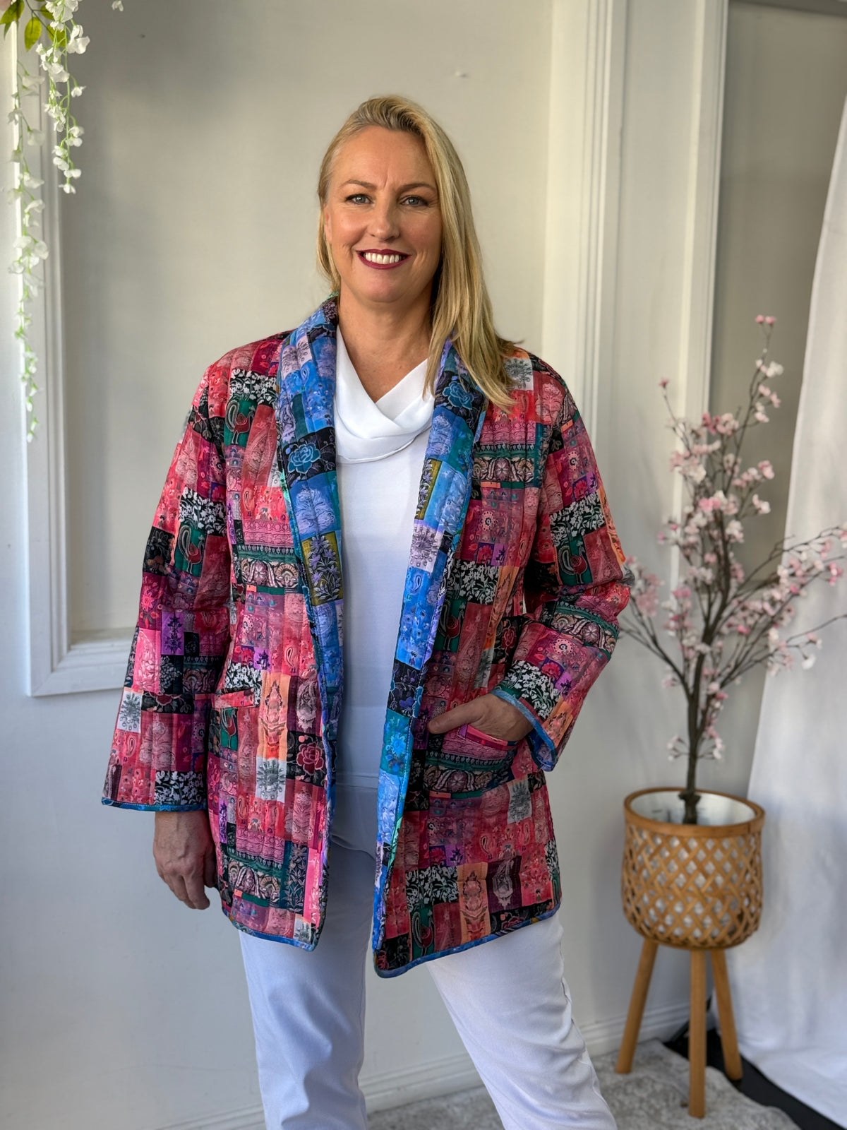 Ellie Continental Reversible Cotton Jacket
