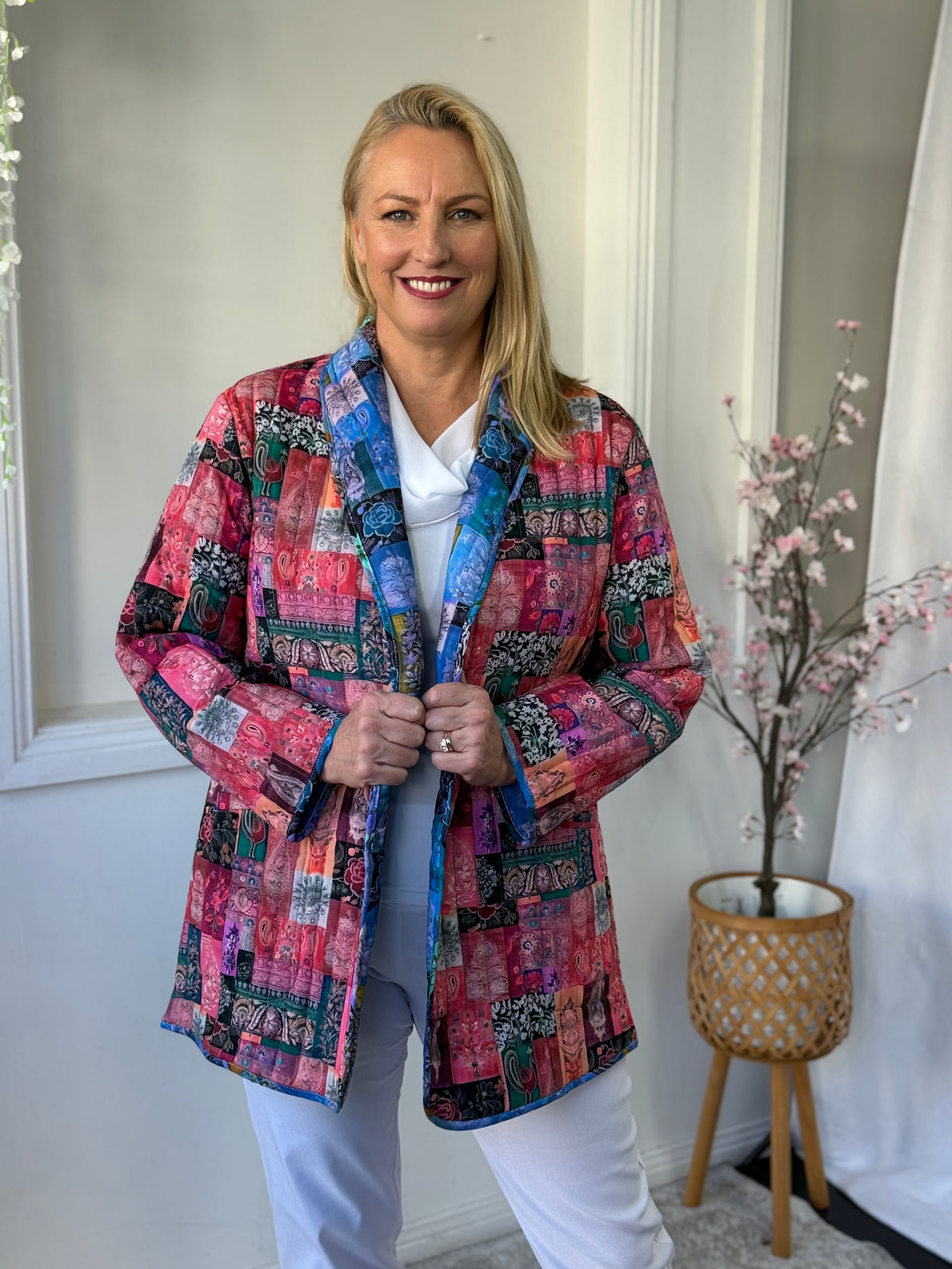 Ellie Continental Reversible Cotton Jacket
