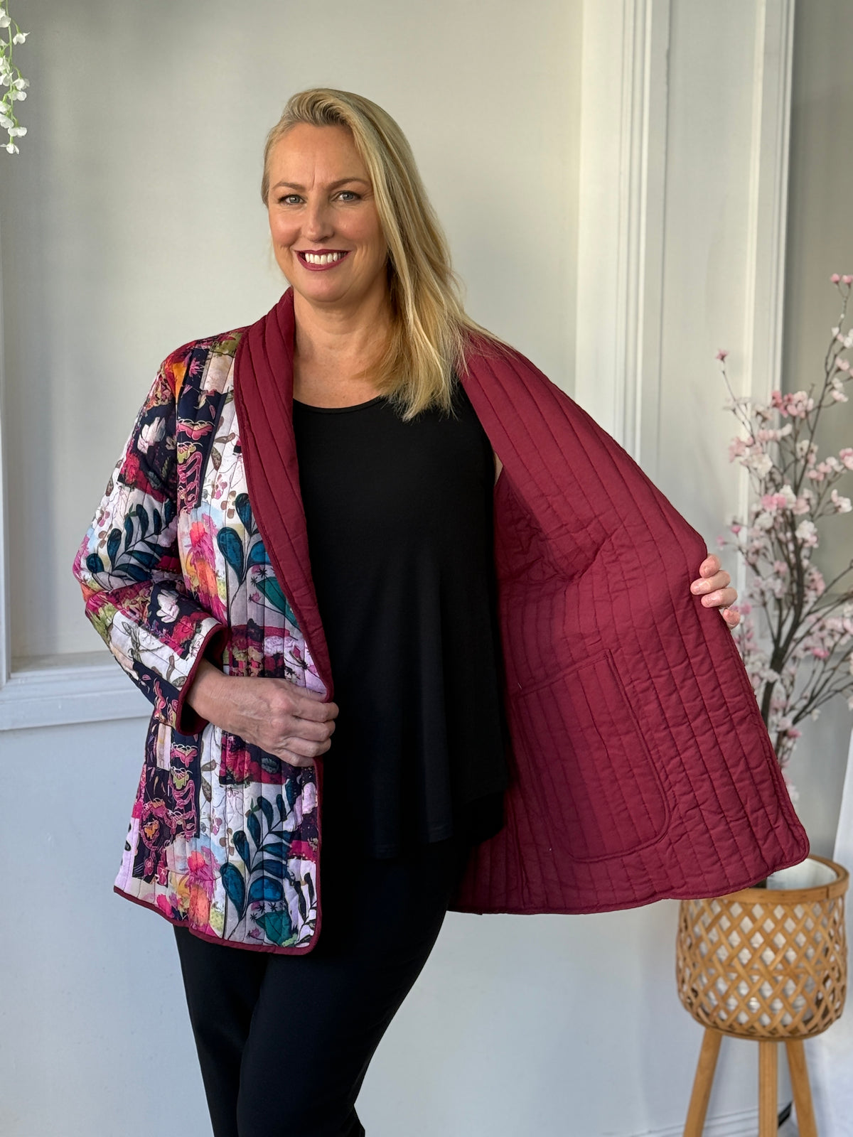 Ellie Oriental Reversible Cotton Jacket