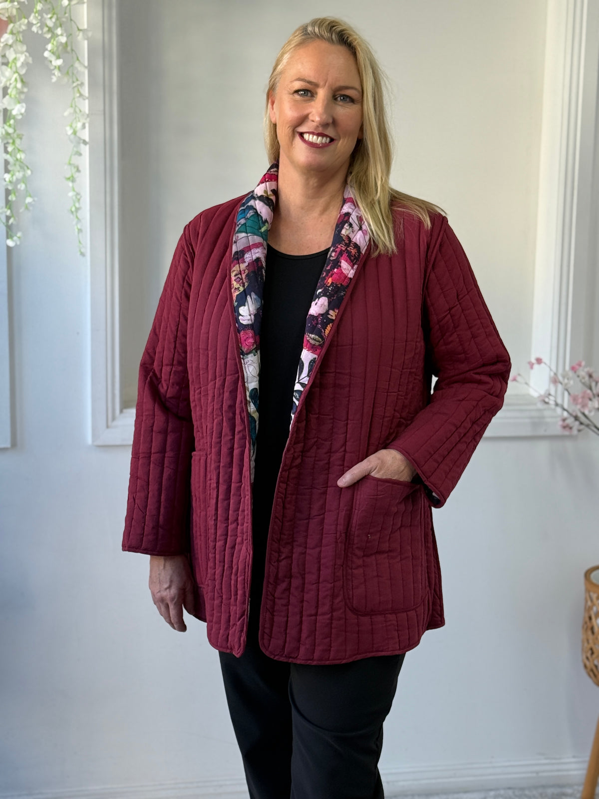 Ellie Oriental Reversible Cotton Jacket