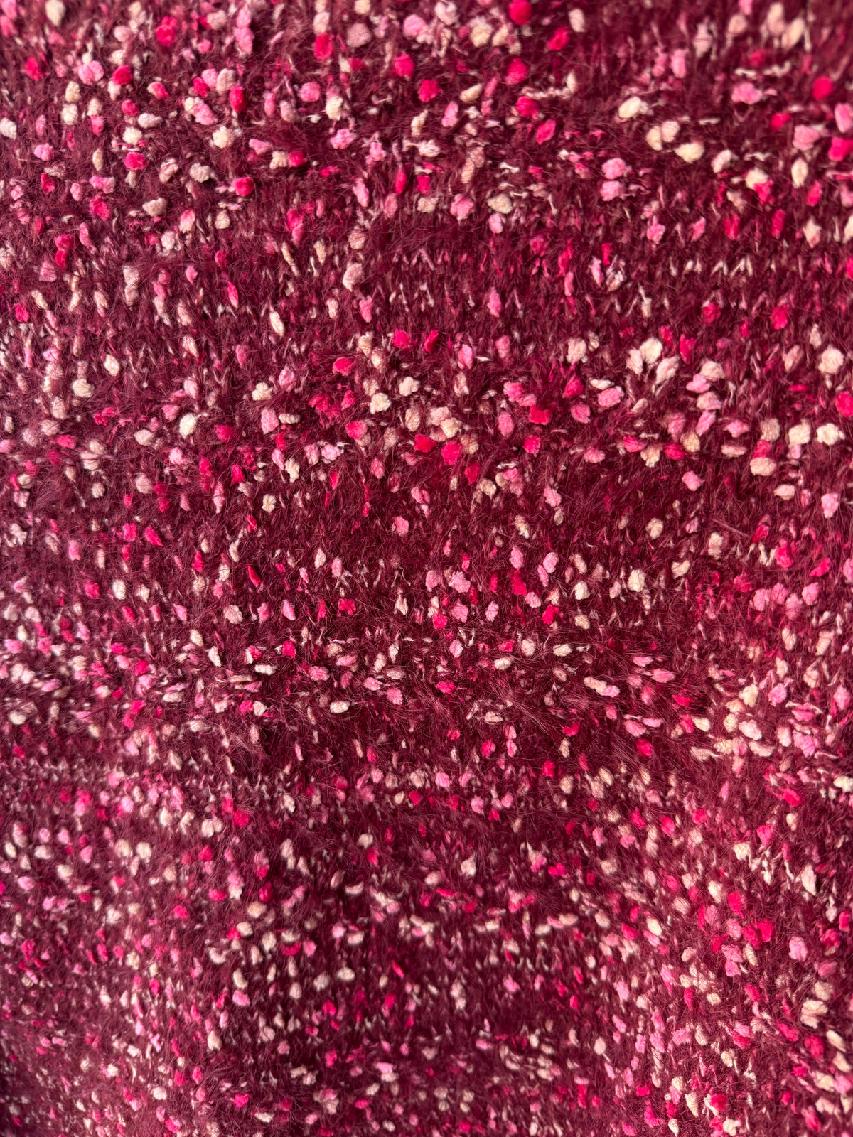 Emma Burgundy Textured Knit Jumper